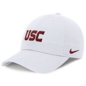 USC Trojans Nike White Wordmark Club Unstructured Adjustable Hat